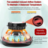 Darrahopens Appliances > Aroma Diffusers & Humidifiers > Humidifiers CARLA HOME 12 Egg Incubator with Automatic Turning, LED Display, Humidity & Temperature Control, Auto Water System & Built-in Egg Candler for Chicken, Duck, Quail, Goose