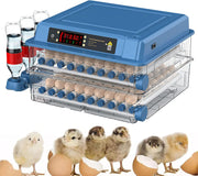 Darrahopens Appliances > Aroma Diffusers & Humidifiers > Humidifiers CARLA HOME 128 Egg Incubator with Automatic Turning, LED Display, Humidity & Temperature Control, Auto Water System & Built-in Egg Candler for Chicken, Duck, Quail, Goose