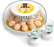 Darrahopens Appliances > Aroma Diffusers & Humidifiers > Humidifiers CARLA HOME 18 Egg Incubator with Automatic Turning, LED Display, Humidity & Temperature Control, Auto Water System & Built-in Egg Candler for Chicken, Duck, Quail, Goose