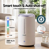 Darrahopens Appliances > Aroma Diffusers & Humidifiers > Humidifiers Devanti Ultrasonic Humidifier Aroma Diffuser Top Fill Quiet Bedroom 4L White