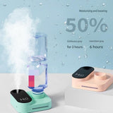 Darrahopens Appliances > Aroma Diffusers & Humidifiers > Humidifiers Pink Mini Camera Humidifier, USB Rechargeable Portable Water Bottle Humidifier with LED Night Light, Wireless Desktop Mist Maker for Office, Bedroom, Travel & Car