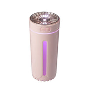 Darrahopens Appliances > Aroma Diffusers & Humidifiers > Humidifiers Pink USB Rechargeable Car Aroma Diffuser Humidifier with Ambient Light, 300ml Portable Mist Air Freshener for Vehicle Office Home In Australia - Darrahopens