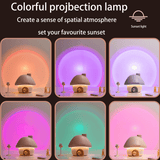 Darrahopens Appliances > Aroma Diffusers & Humidifiers > Humidifiers Portable Mushroom Humidifier with 7 Color Sunset Light, USB Rechargeable Mini Air Moisturizer for Desk, Bedroom, Travel, Baby Room – Silent & Cute Design Use(Blue)