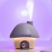 Darrahopens Appliances > Aroma Diffusers & Humidifiers > Humidifiers Portable Mushroom Humidifier with 7 Color Sunset Light, USB Rechargeable Mini Air Moisturizer for Desk, Bedroom, Travel, Baby Room – Silent & Cute Design Use(Purple)