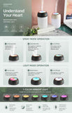 Darrahopens Appliances > Aroma Diffusers & Humidifiers > Humidifiers USB Colour Light Mini Humidifier 330ML Grey, Stocking Filler Gift In Australia - Darrahopens