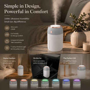 Darrahopens Appliances > Aroma Diffusers & Humidifiers > Humidifiers USB Colour Light Mini Humidifier 330ML Grey, Stocking Filler Gift In Australia - Darrahopens