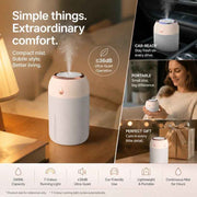 Darrahopens Appliances > Aroma Diffusers & Humidifiers > Humidifiers USB Colour Light Mini Humidifier 330ML White, Home Xmas Gift In Australia - Darrahopens