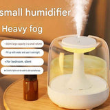 Darrahopens Appliances > Aroma Diffusers & Humidifiers > Humidifiers White 650ML USB Mini Humidifier with Aromatherapy Function, Cool Mist Air Humidifier for Bedroom, Home Office, Quiet Large Mist Output Diffuser with Night Light