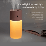 Darrahopens Appliances > Aroma Diffusers & Humidifiers > Humidifiers White Dual Spray USB Humidifier with Warm LED Night Light - 400ml Mini Portable Desk and Car Humidifier, Quiet Mist Output, ABS and PP Construction, Compact Rechargeable Moisture Solution for Home Office Travel