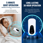 Darrahopens Appliances > Aroma Diffusers & Humidifiers > Purifiers 2PCS White Wearable Air Purifier Necklace with 2 Adjustable Modes - Portable Mini Negative Ion Purifier, Filterless Zero Consumables, Type C Charging and Long Battery Life In Australia - Darrahopens