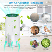 Darrahopens Appliances > Aroma Diffusers & Humidifiers > Purifiers Air Purifier With True Hepa Filter With Uv-C Light, Mini Air Purifier Removes 99.97% Of Smoke Allergens Dust, Air