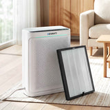 Darrahopens Appliances > Aroma Diffusers & Humidifiers > Purifiers Devanti Air Purifier H12 HEPA Cleaner PM2.5 Display Spare Filter White