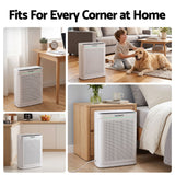 Darrahopens Appliances > Aroma Diffusers & Humidifiers > Purifiers Devanti Air Purifier H12 HEPA Cleaner PM2.5 Display Spare Filter White