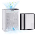 Darrahopens Appliances > Aroma Diffusers & Humidifiers > Purifiers Devanti Air Purifier H12 HEPA Cleaner PM2.5 Display Spare Filter White