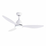 Darrahopens Appliances > Fans > Ceiling Fans Devanti 48" Ceiling Fan with LED Light Remote Control DC Motor White