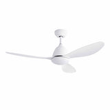 Darrahopens Appliances > Fans > Ceiling Fans Devanti 48" Ceiling Fan with LED Light Remote Control DC Motor White