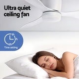 Darrahopens Appliances > Fans > Ceiling Fans Devanti 52'' Ceiling Fan 3 Blades DC Motor w/Light w/Remote White