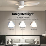 Darrahopens Appliances > Fans > Ceiling Fans Devanti 52'' Ceiling Fan 3 Blades DC Motor w/Light w/Remote White