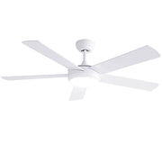 Darrahopens Appliances > Fans > Ceiling Fans Devanti 52'' Ceiling Fan 5 Blades DC Motor w/Light w/Remote White