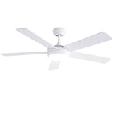 Darrahopens Appliances > Fans > Ceiling Fans Devanti 52'' Ceiling Fan 5 Blades DC Motor w/Light w/Remote White