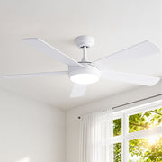 Darrahopens Appliances > Fans > Ceiling Fans Devanti 52'' Ceiling Fan 5 Blades DC Motor w/Light w/Remote White