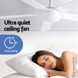 Darrahopens Appliances > Fans > Ceiling Fans Devanti 52'' Ceiling Fan 5 Blades DC Motor w/Light w/Remote White