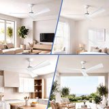 Darrahopens Appliances > Fans > Ceiling Fans Devanti 52" Ceiling Fan Modern Minimalism 3 Blades 6 Speeds DC Motor Remote