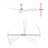 Darrahopens Appliances > Fans > Ceiling Fans Devanti 52" Ceiling Fan Modern Minimalism 3 Blades 6 Speeds DC Motor Remote