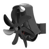 Darrahopens Appliances > Fans > Ceiling Fans Wood Stove Fan Pipe Fireplace Fan 7 Blades Stove Fan On Chimney Silent Motors Heat Powered Wood Stove Fan Magnetic Wall Mount Black In Australia - Darrahopens