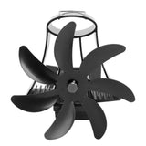 Darrahopens Appliances > Fans > Ceiling Fans Wood Stove Fan Pipe Fireplace Fan 7 Blades Stove Fan On Chimney Silent Motors Heat Powered Wood Stove Fan Magnetic Wall Mount Black In Australia - Darrahopens
