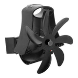 Darrahopens Appliances > Fans > Ceiling Fans Wood Stove Fan Pipe Fireplace Fan 7 Blades Stove Fan On Chimney Silent Motors Heat Powered Wood Stove Fan Magnetic Wall Mount Black In Australia - Darrahopens