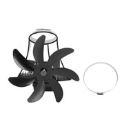 Darrahopens Appliances > Fans > Ceiling Fans Wood Stove Fan Pipe Fireplace Fan 7 Blades Stove Fan On Chimney Silent Motors Heat Powered Wood Stove Fan Magnetic Wall Mount Black In Australia - Darrahopens