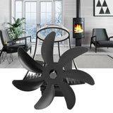 Darrahopens Appliances > Fans > Ceiling Fans Wood Stove Fan Pipe Fireplace Fan 7 Blades Stove Fan On Chimney Silent Motors Heat Powered Wood Stove Fan Magnetic Wall Mount Black In Australia - Darrahopens