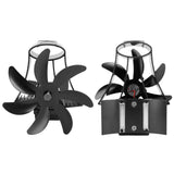 Darrahopens Appliances > Fans > Ceiling Fans Wood Stove Fan Pipe Fireplace Fan 7 Blades Stove Fan On Chimney Silent Motors Heat Powered Wood Stove Fan Magnetic Wall Mount Black In Australia - Darrahopens