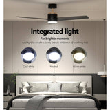 Darrahopens Appliances > Fans Devanti 52'' Ceiling Fan DC Motor w/Light w/Remote - Black