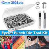 Darrahopens Appliances > Fans > Exhaust Fans 200 Sets 12mm Copper Metal Eyelet Grommet Tent Tarp Tool Tarpaulin Installation