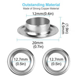 Darrahopens Appliances > Fans > Exhaust Fans 200 Sets 12mm Copper Metal Eyelet Grommet Tent Tarp Tool Tarpaulin Installation