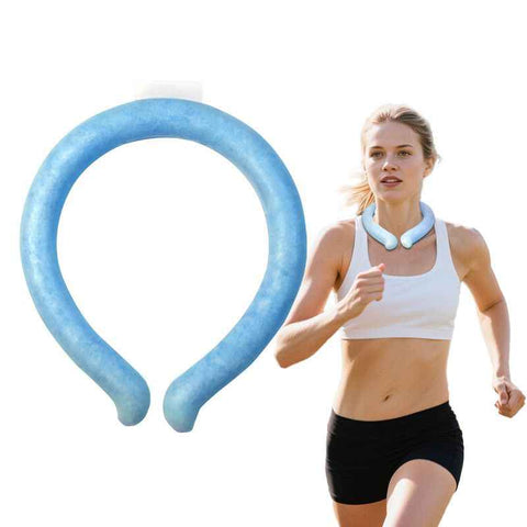 Darrahopens Appliances > Fans > Fan Accessories Blue PCM Neck Cooler Tube - Upgraded Phase Change Material Cooling Ring - Lightweight 135g, No Sweat, Long Lasting Relief for Sports, Office, and Outdoor Heat Stroke Prevention