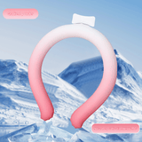 Darrahopens Appliances > Fans > Fan Accessories Gradient Pink Instant Cool PCM Neck Ring - 28°C Phase Change Material for Sweat-Free Relief - Ultra-Light 135g Comfort for Sports, Office, and Summer Travel
