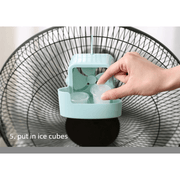 Darrahopens Appliances > Fans > Fan Accessories No-Drill Hanging Cooling Fan with Ice Compartment – Household Portable Cooler-blue In Australia - Darrahopens