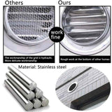 Round Ventilation Grille, Stainless Steel Vent Grille with Net, for 100 mm Opening