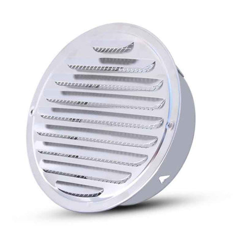 Round Ventilation Grille, Stainless Steel Vent Grille with Net, for 100 mm Opening