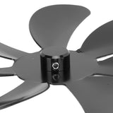 Darrahopens Appliances > Fans > Fan Accessories Stove Fan Aluminum Alloy Blade 7 Blades Easy Installation Universal Fireplace Fan Blade Replacement for Fireplace Fan Black In Australia - Darrahopens