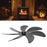 Darrahopens Appliances > Fans > Fan Accessories Stove Fan Aluminum Alloy Blade 7 Blades Easy Installation Universal Fireplace Fan Blade Replacement for Fireplace Fan Black In Australia - Darrahopens