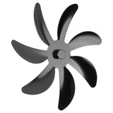 Darrahopens Appliances > Fans > Fan Accessories Stove Fan Aluminum Alloy Blade 7 Blades Easy Installation Universal Fireplace Fan Blade Replacement for Fireplace Fan Black In Australia - Darrahopens