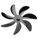 Darrahopens Appliances > Fans > Fan Accessories Stove Fan Aluminum Alloy Blade 7 Blades Easy Installation Universal Fireplace Fan Blade Replacement for Fireplace Fan Black In Australia - Darrahopens
