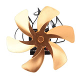 Darrahopens Appliances > Fans > Fan Accessories Wood Stove Fan Heat Powered 6 Blades Hanging Stove Fan Silent Flue Pipe Hanging Fireplace Fan Eco Friendly Wall Mount Gold In Australia - Darrahopens