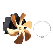 Darrahopens Appliances > Fans > Fan Accessories Wood Stove Fan Heat Powered 6 Blades Hanging Stove Fan Silent Flue Pipe Hanging Fireplace Fan Eco Friendly Wall Mount Gold In Australia - Darrahopens