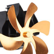 Darrahopens Appliances > Fans > Fan Accessories Wood Stove Fan Heat Powered 6 Blades Hanging Stove Fan Silent Flue Pipe Hanging Fireplace Fan Eco Friendly Wall Mount Gold In Australia - Darrahopens