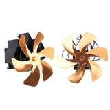 Darrahopens Appliances > Fans > Fan Accessories Wood Stove Fan Heat Powered 6 Blades Hanging Stove Fan Silent Flue Pipe Hanging Fireplace Fan Eco Friendly Wall Mount Gold In Australia - Darrahopens